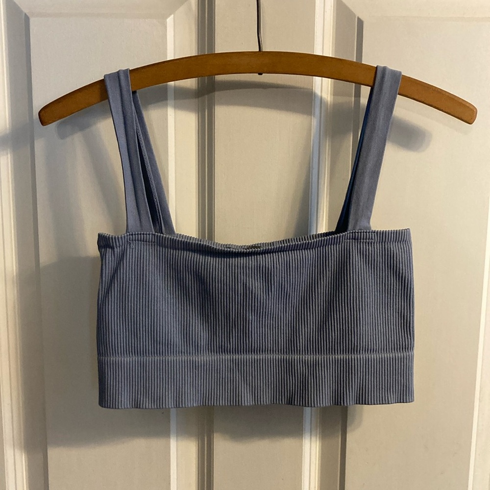 Size Medium Blue Crop Bra Top